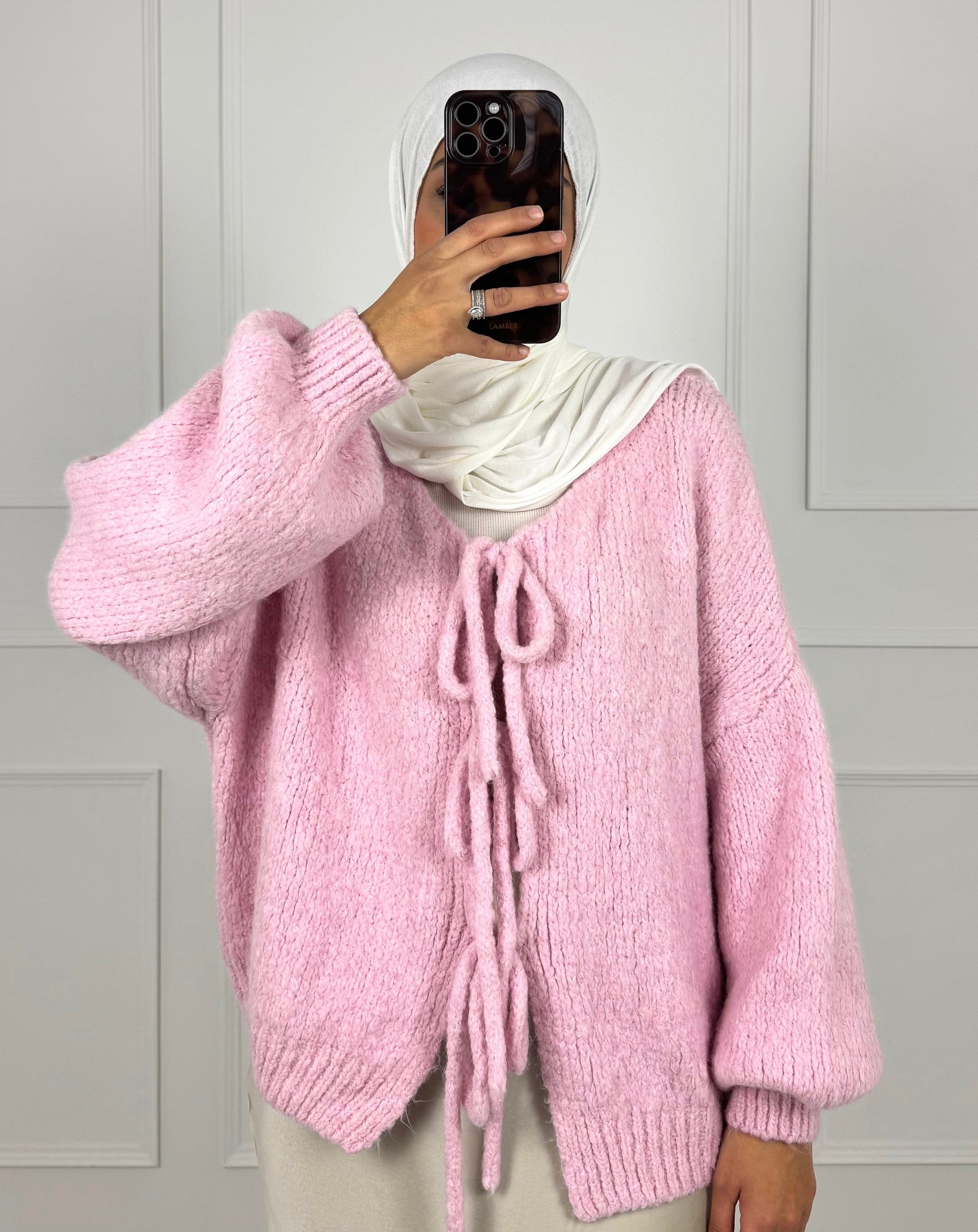 Strickjacke mit Schleife EFLIN